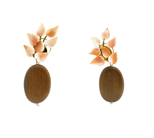 wood earrings
