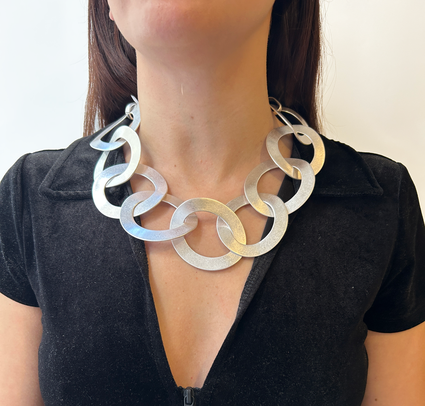 collar de mtal platedo opaco