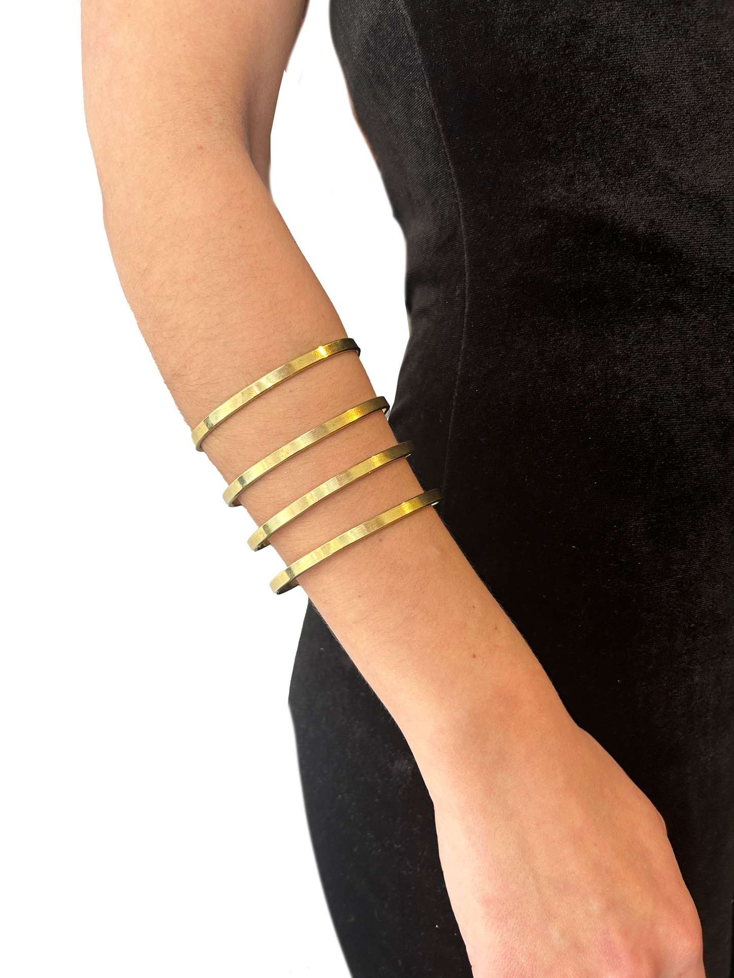 Pulsera cuatro vueltas de bronce