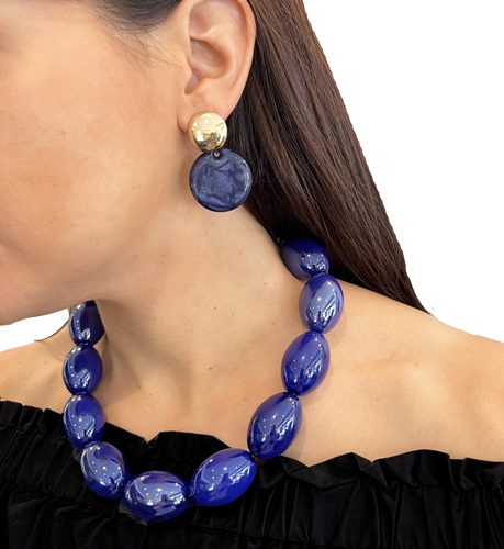 Collar ovalos de resina