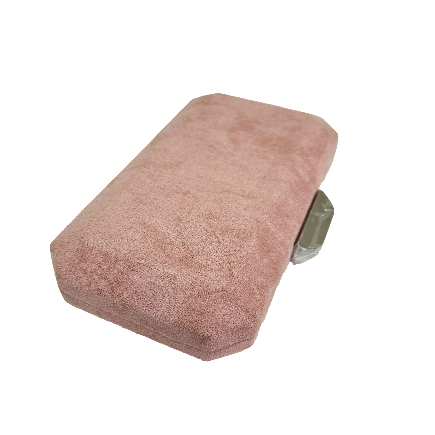 Clutch antelina rosa