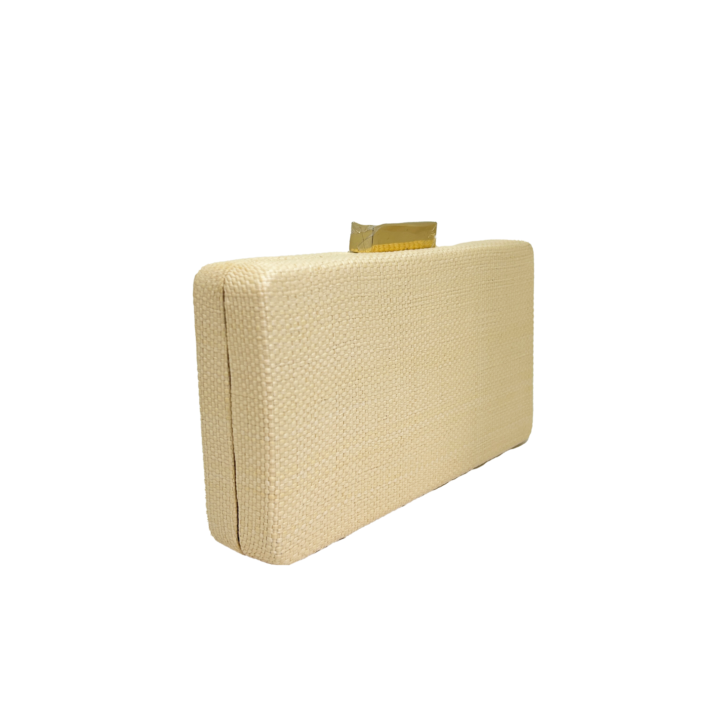 Clutch de rafia natural rectangular