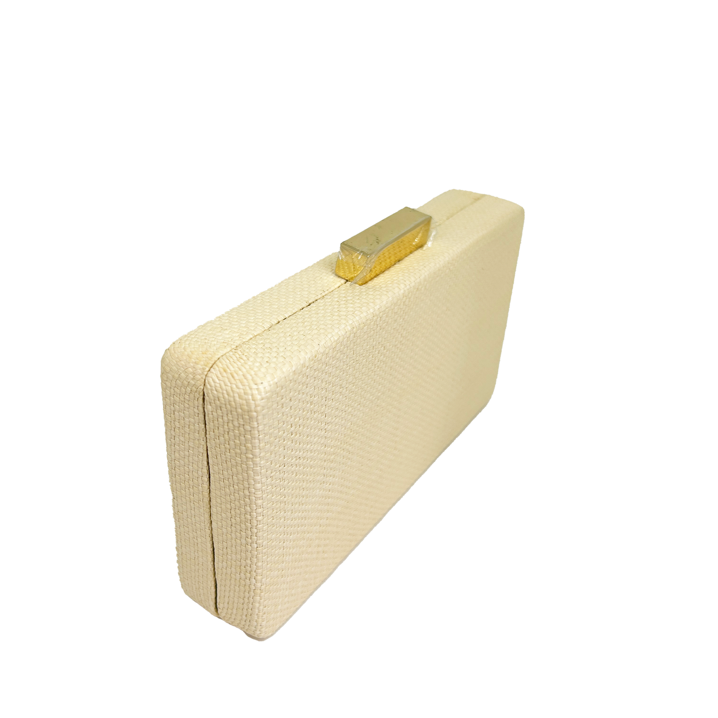 Clutch de rafia natural rectangular