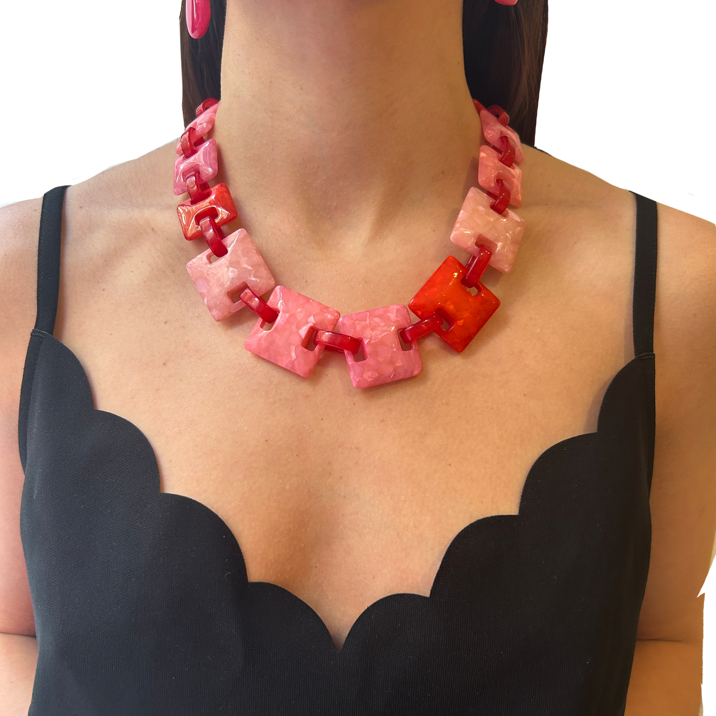 Collar cadena geometrica