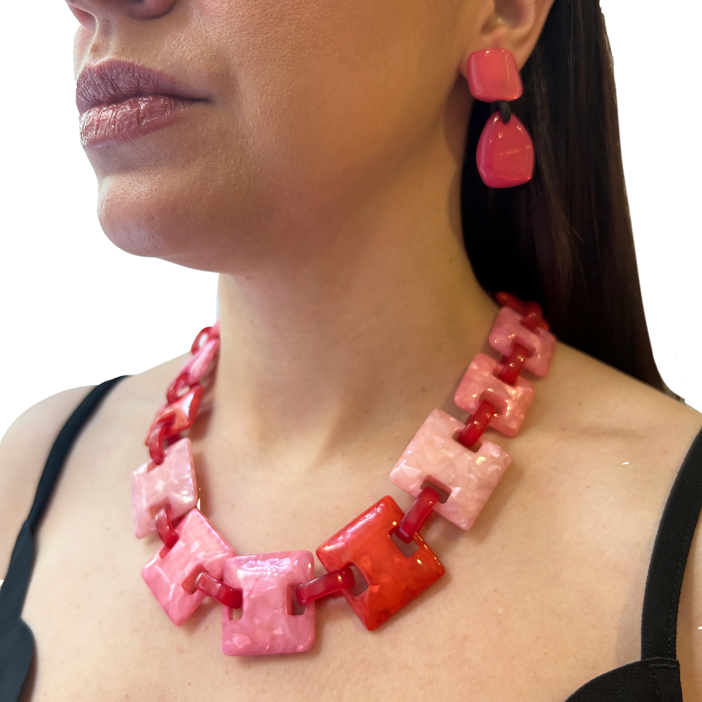 Collar cadena geometrica