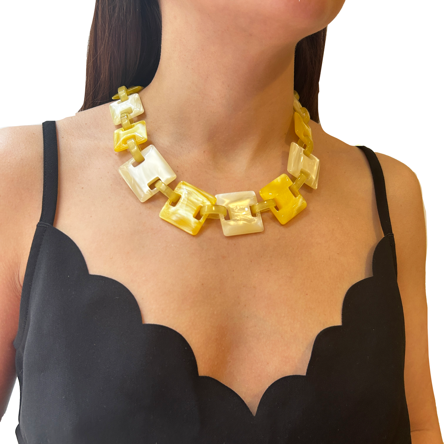 Collar cadena geometrica