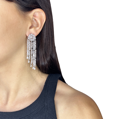 Aros lluvia de zirconia