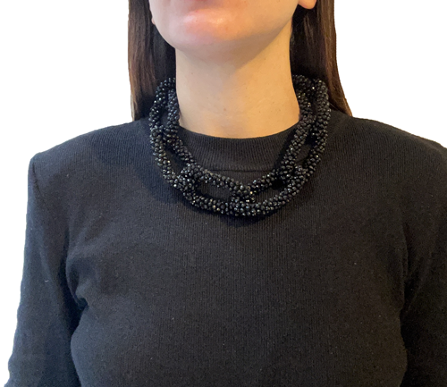 Collar eslabones de cristales