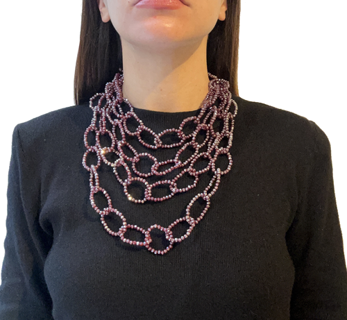Collar eslabones de cristales