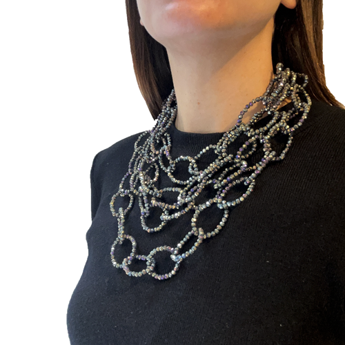 Collar eslabones de cristales