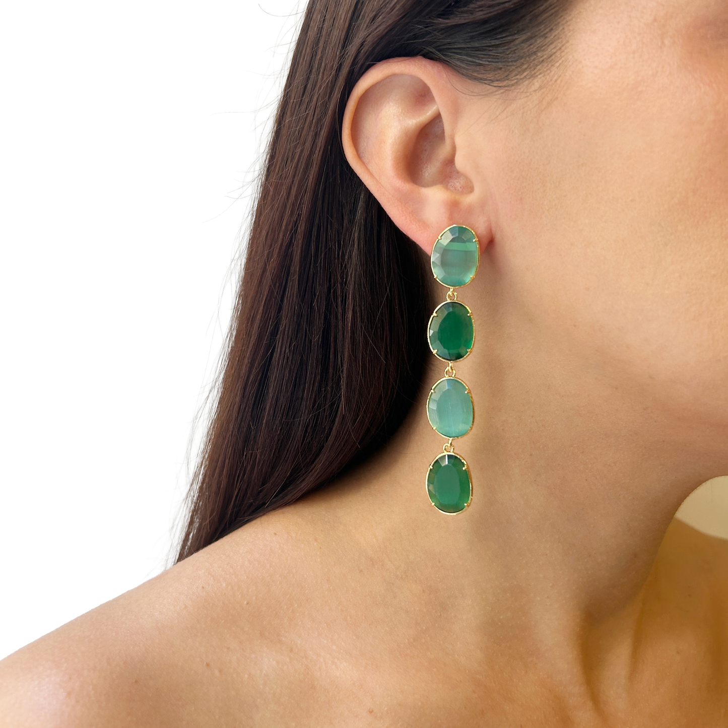 Aros verdes de piedras