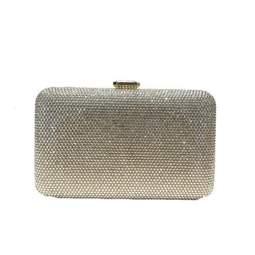 bolso de strass dorado