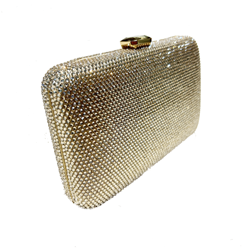 Clutch strass dorado