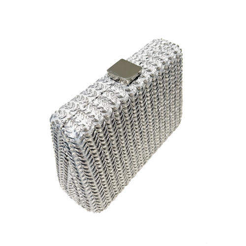 Clutch tipo tejido espigas