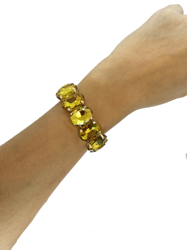 Pulsera cristales ovalados