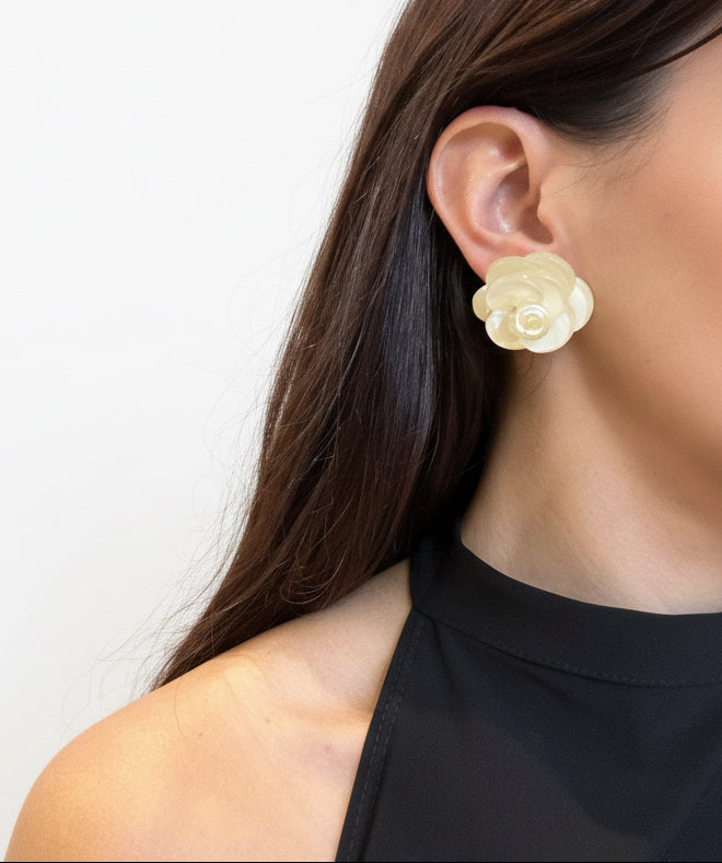 Aros flor pequeña de resina