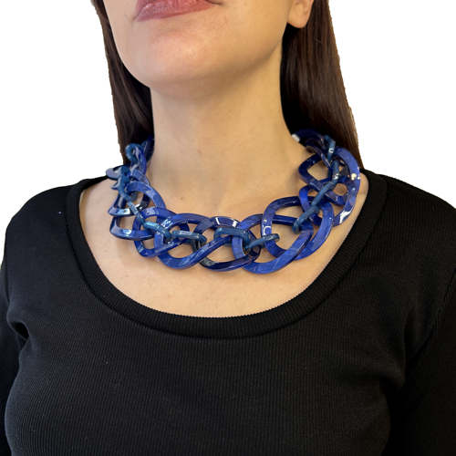Collar cadena entrelazada