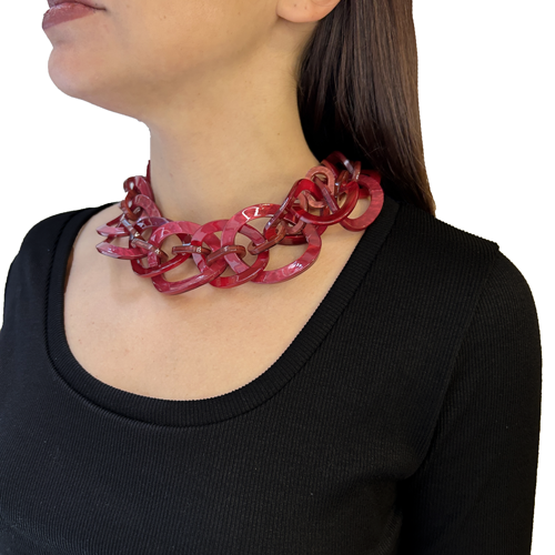 Collar cadena entrelazada