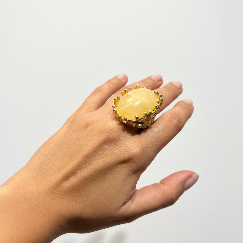 Anillo ovalo de resina