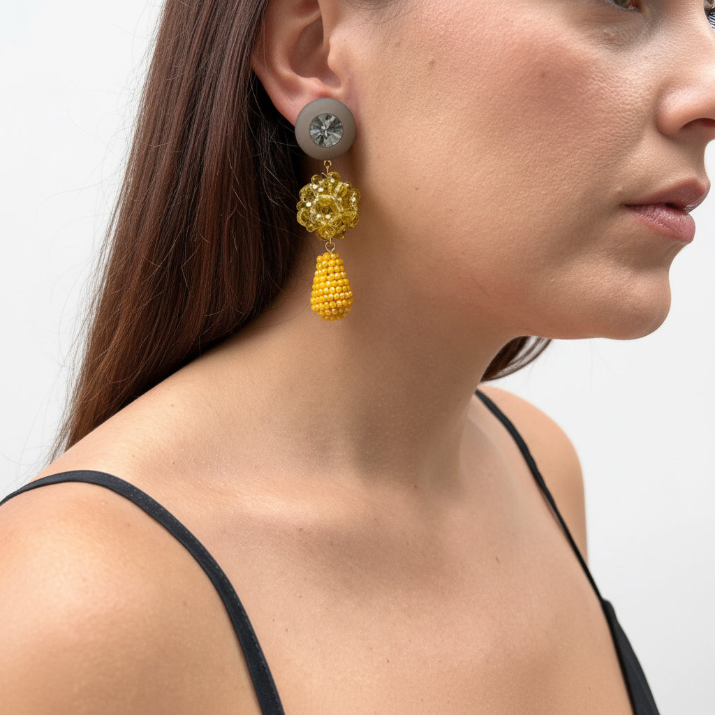 Aros humo y amarillo
