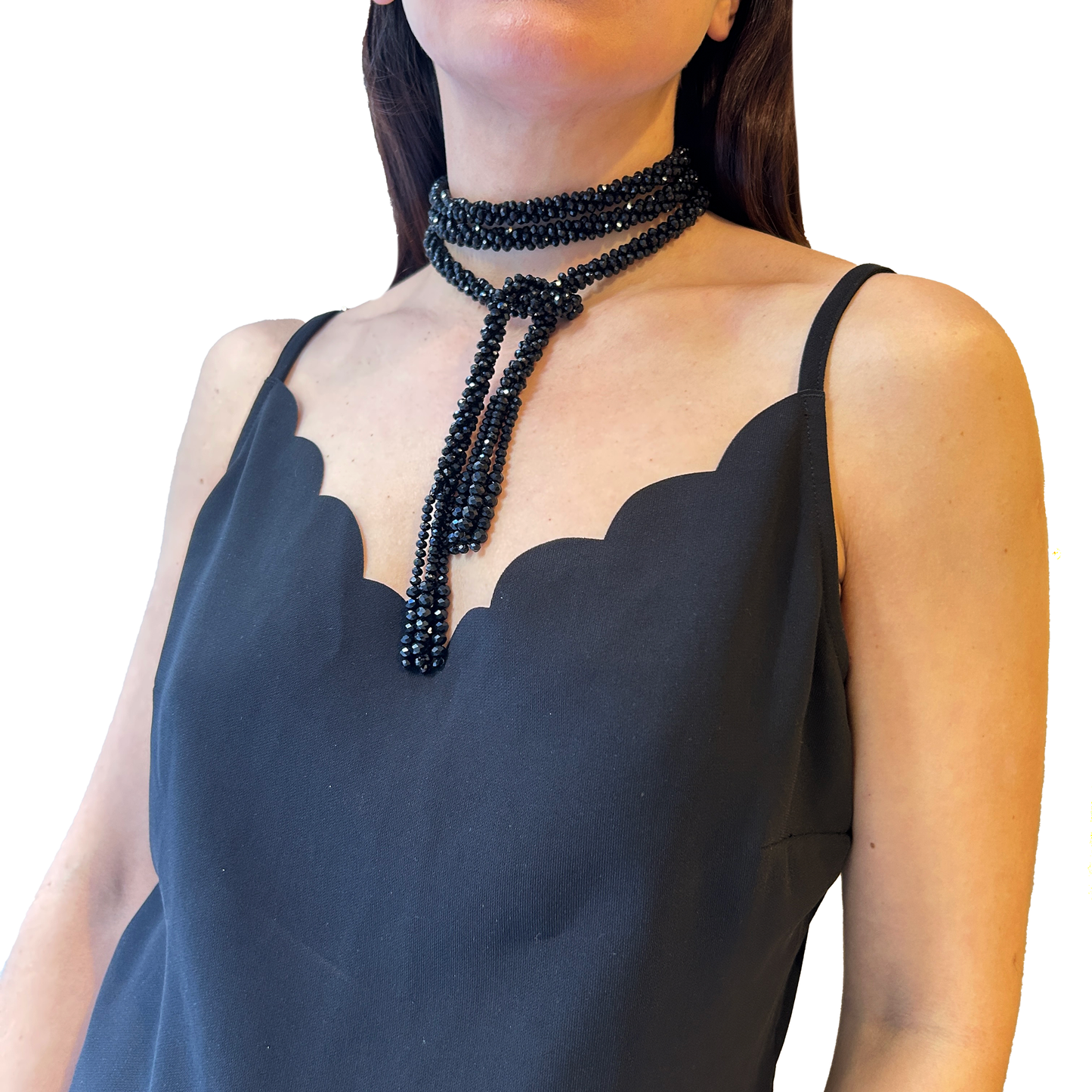 Collar largo cristales mil formas