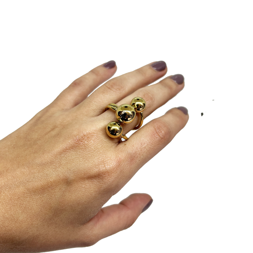 Anillo triple esfera