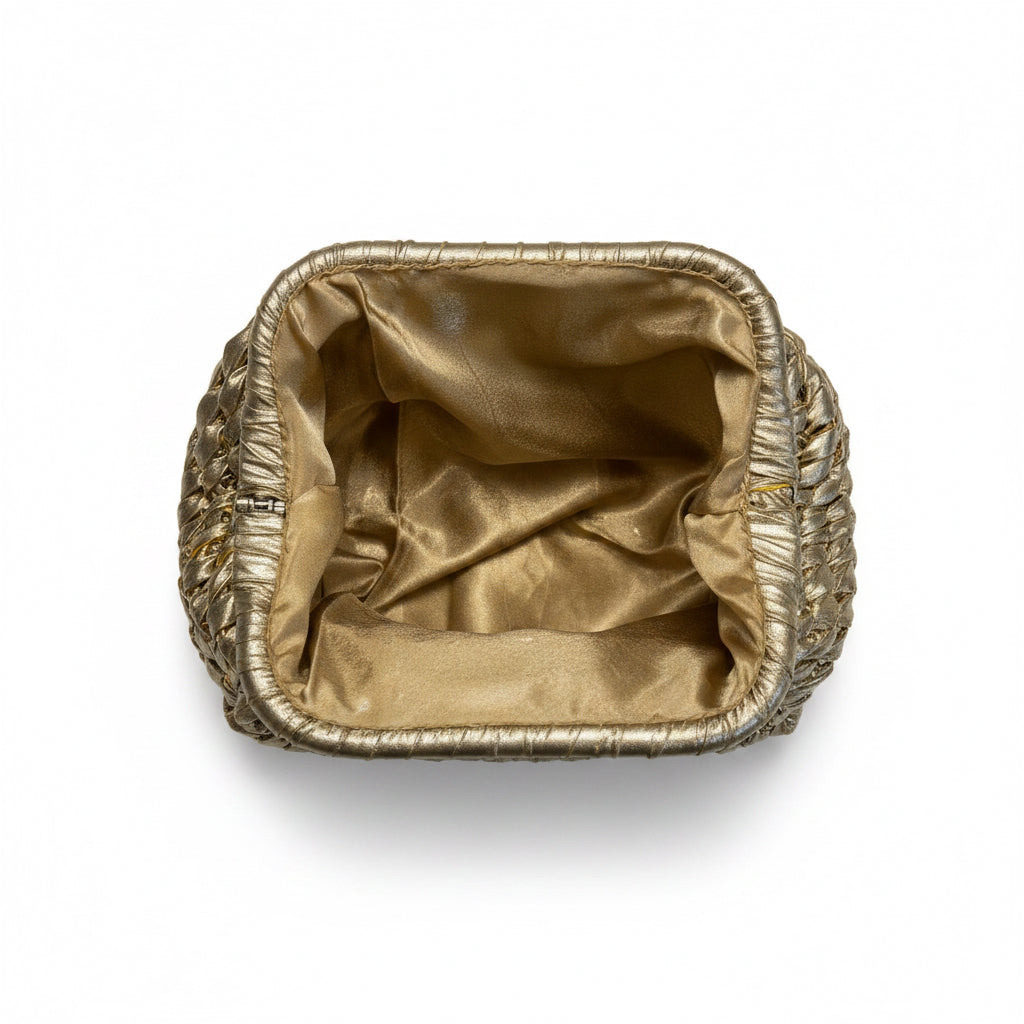 Bolso anudado champagne