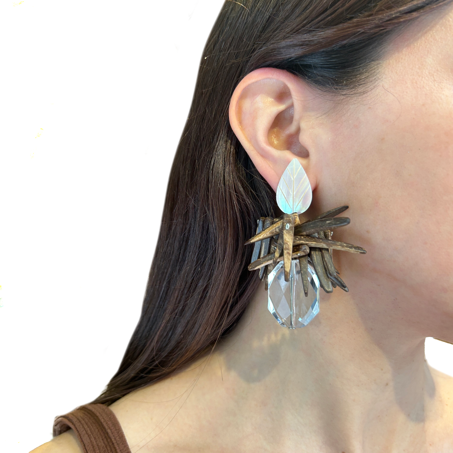 Aros madera nacar y resina