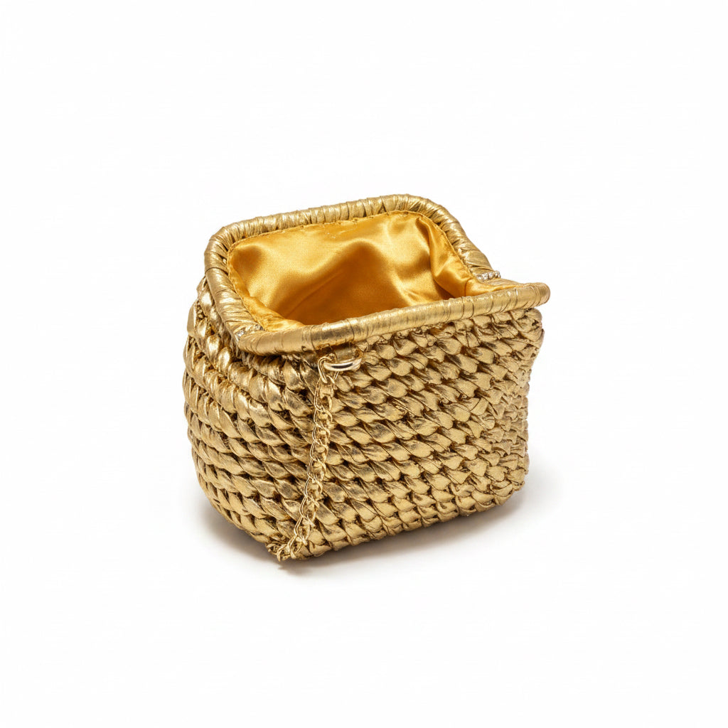 Bolso anudado dorado