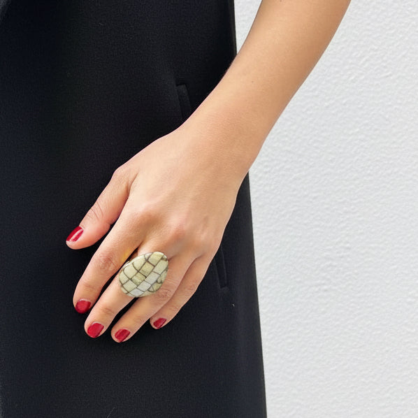 anillo de resina