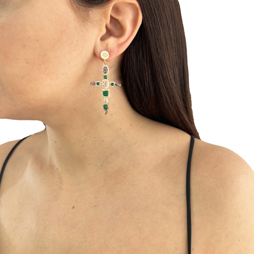 Aros cruces de zirconia