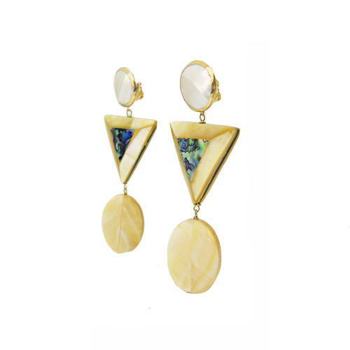 Aros de nacar geometricos