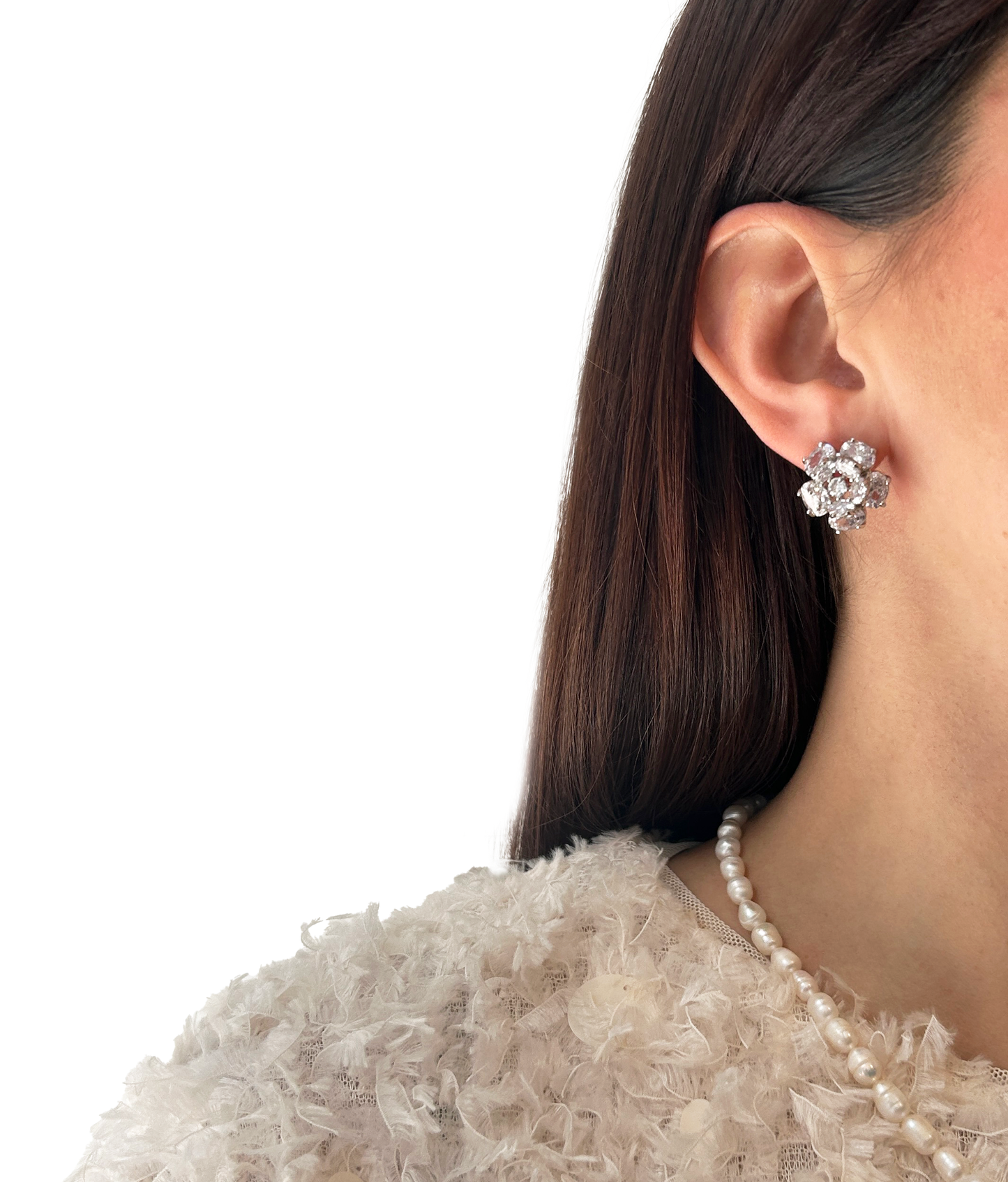 Aros camelia con volumen