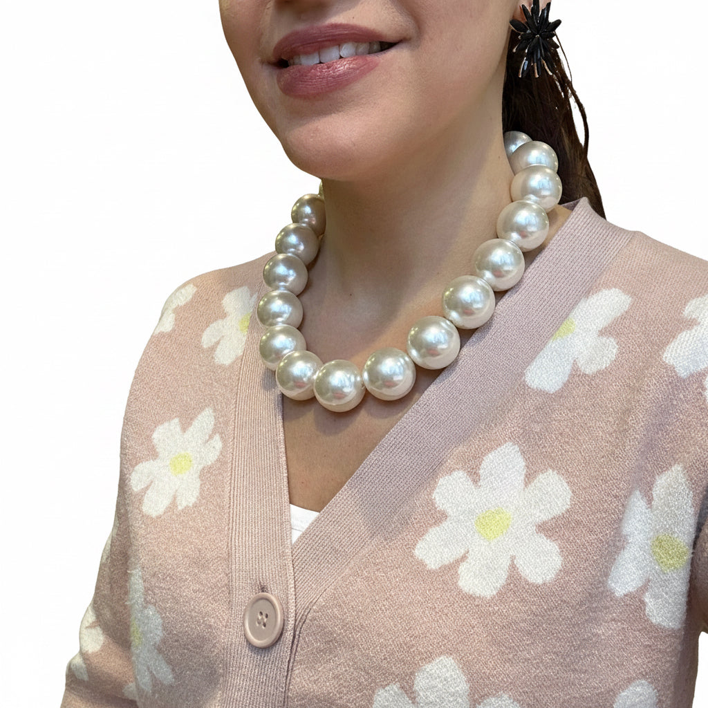 Collar perlas grande