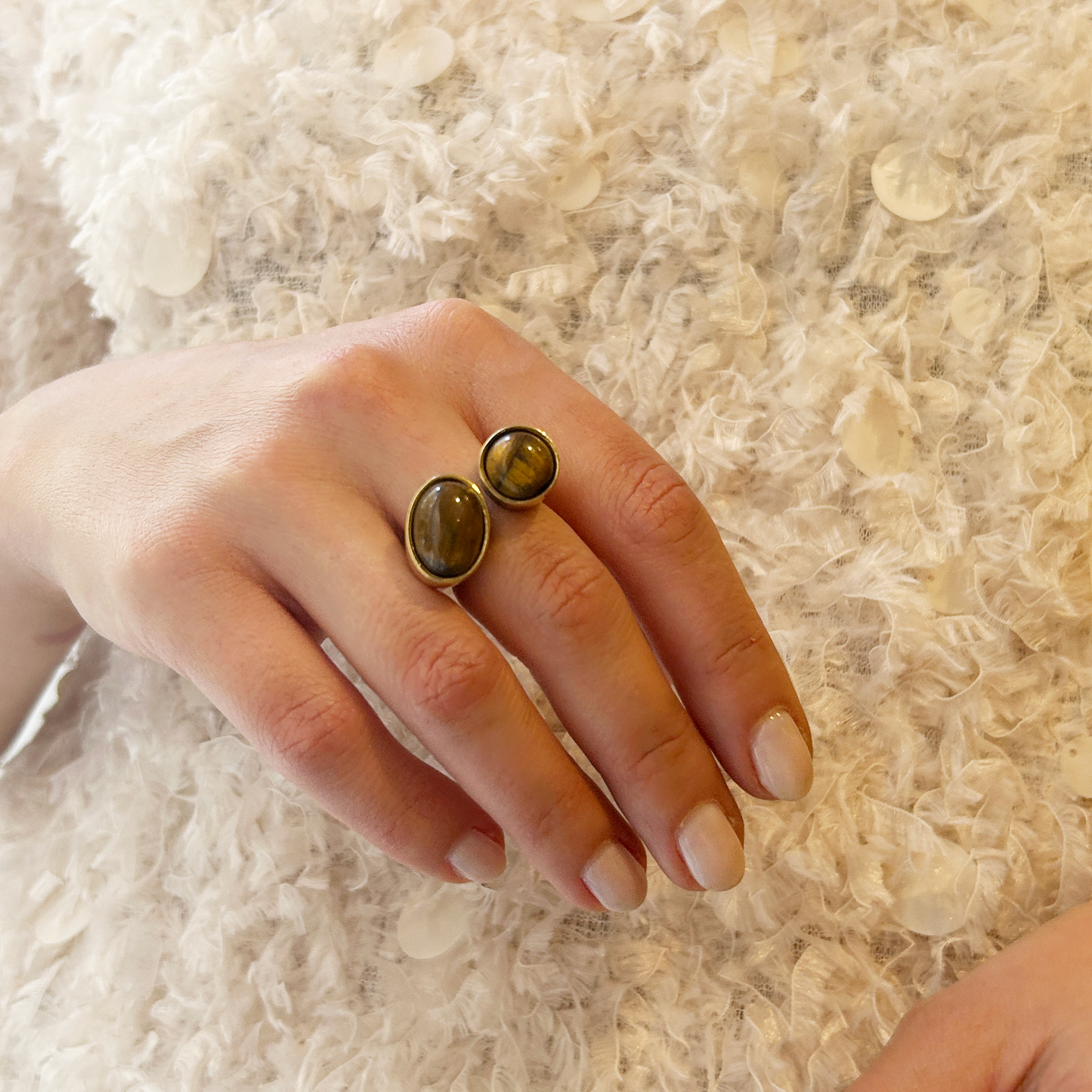 anillo ojo de tigre