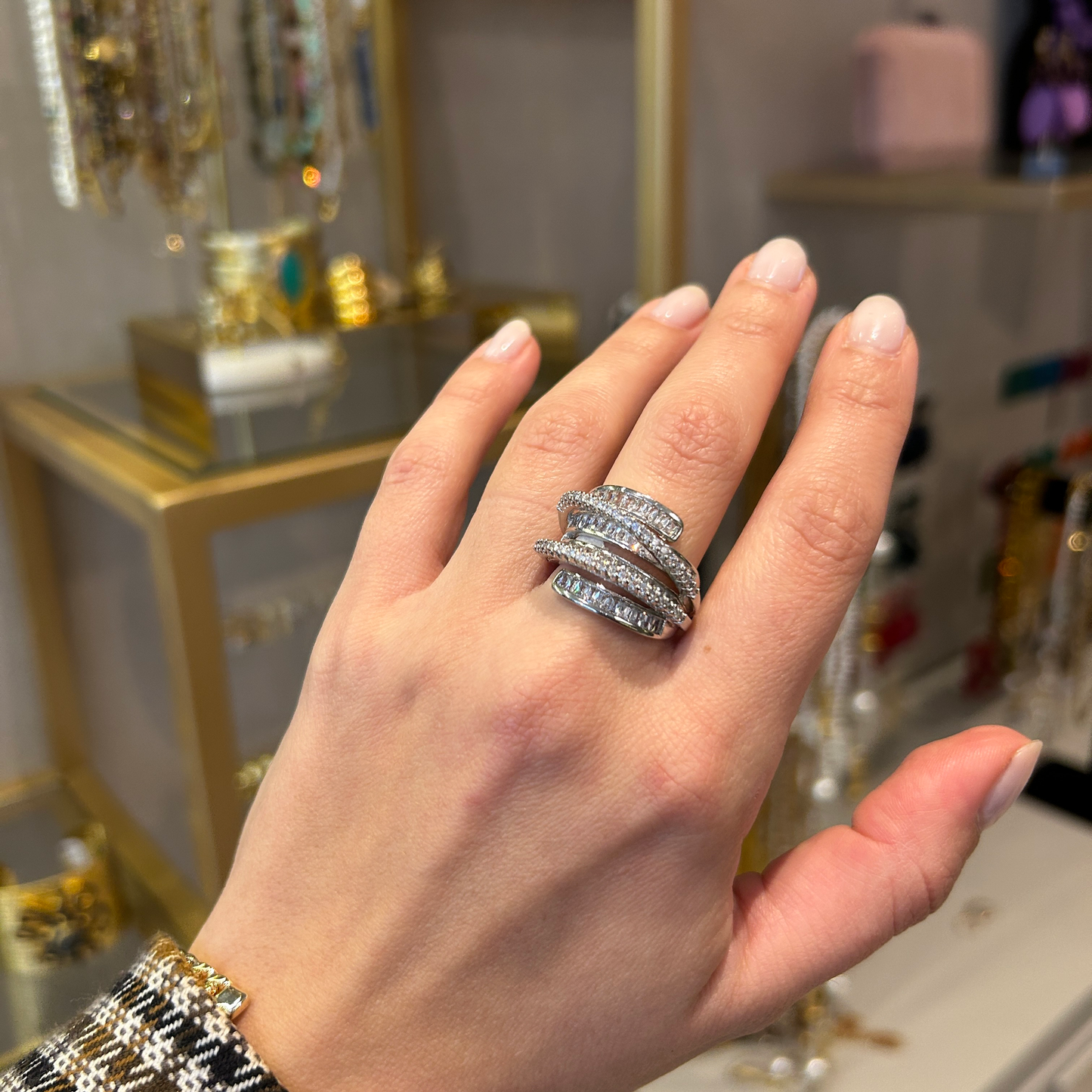 Anillo zirconia mil vueltas