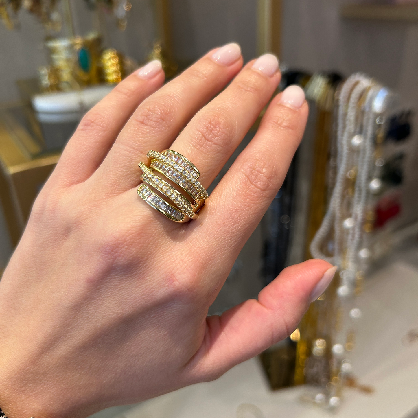 Anillo zirconia mil vueltas