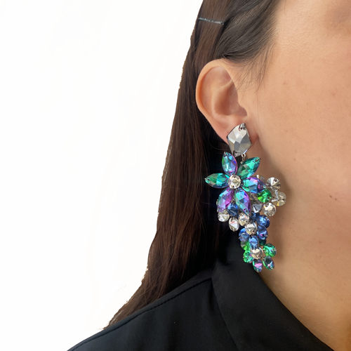 Aros flores de cristales
