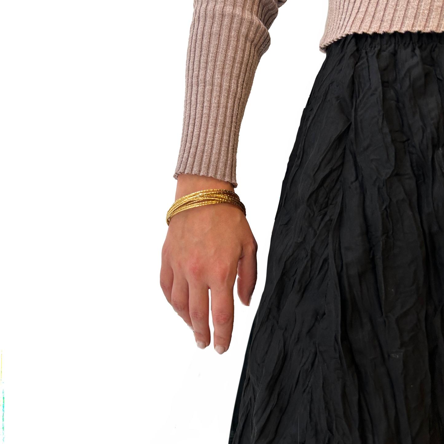Pulsera mil vueltas bronce