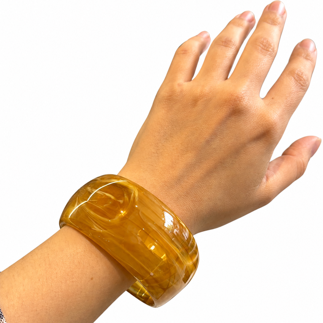 Pulsera resina caramelo