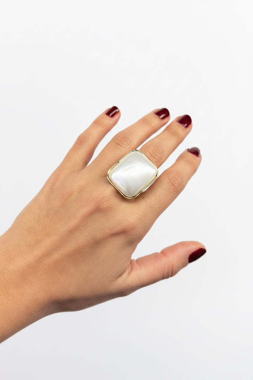 anillo de perla