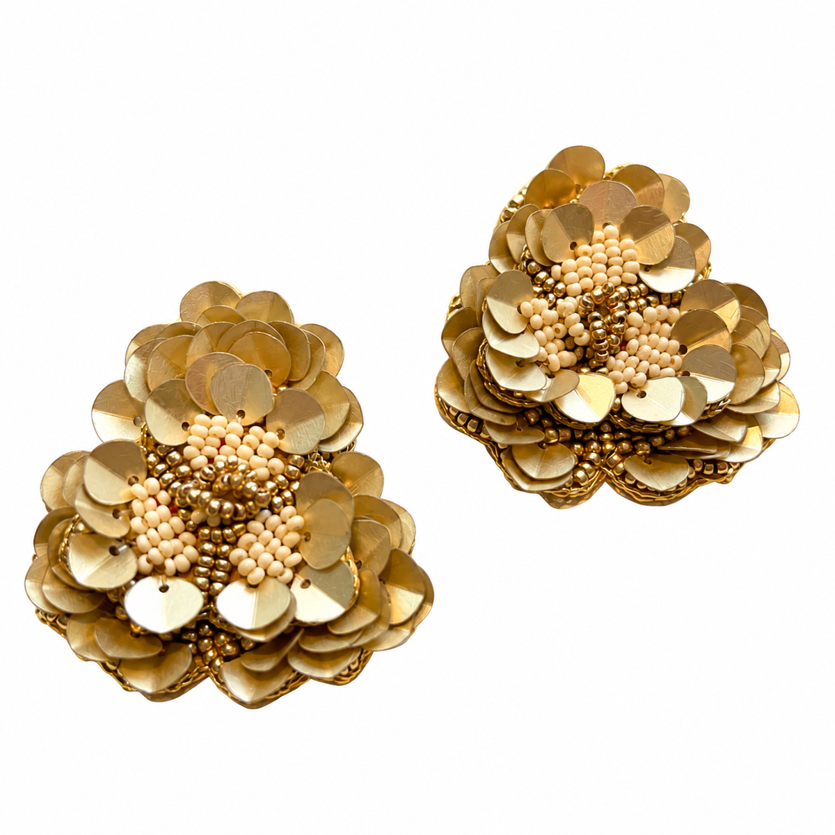 Aros bordados lentejuelas