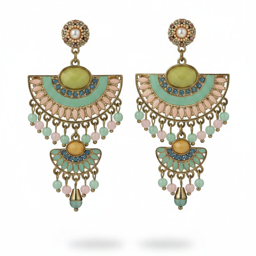 Aros cristales pastel