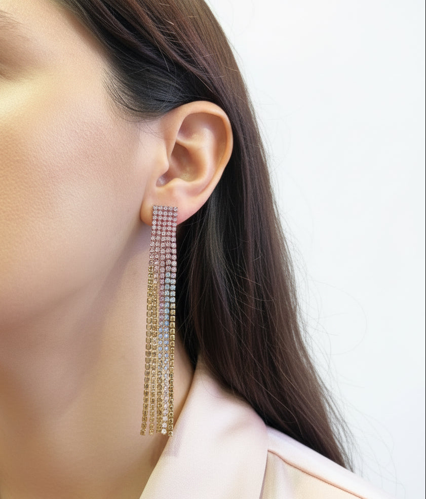 Aros degrade de strass