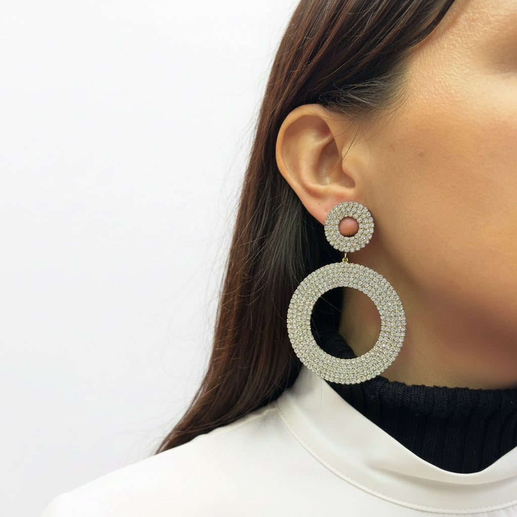 Argollas de strass
