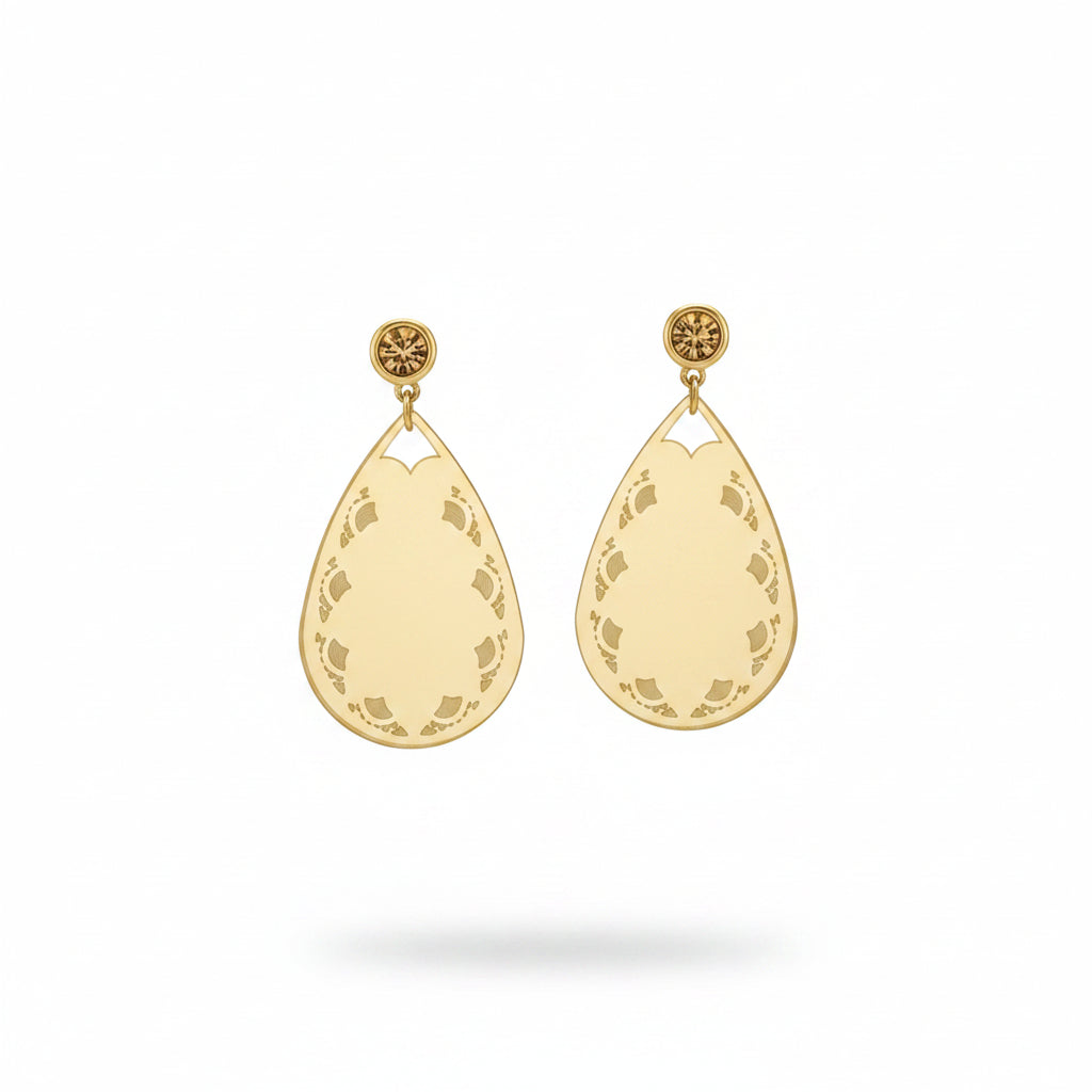 Aros espejados dorados