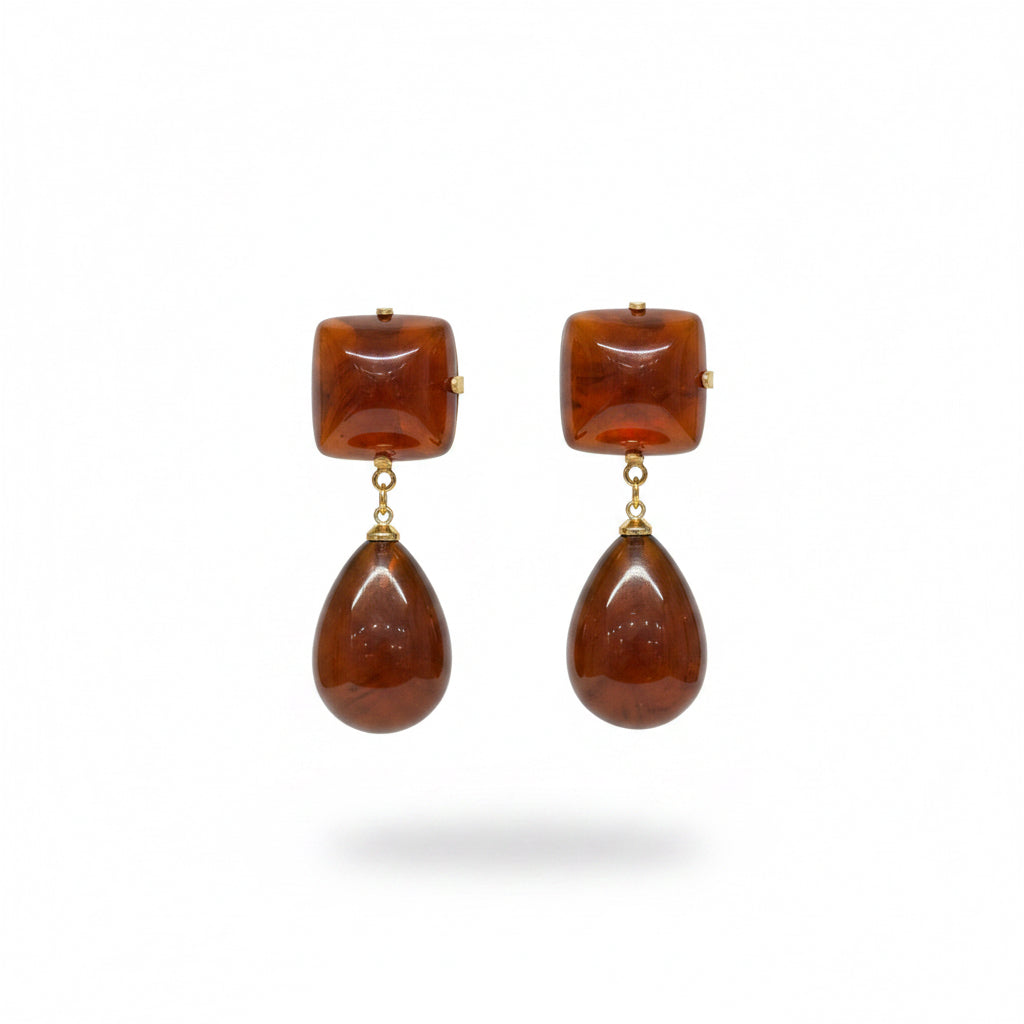 aros gota de resina carey