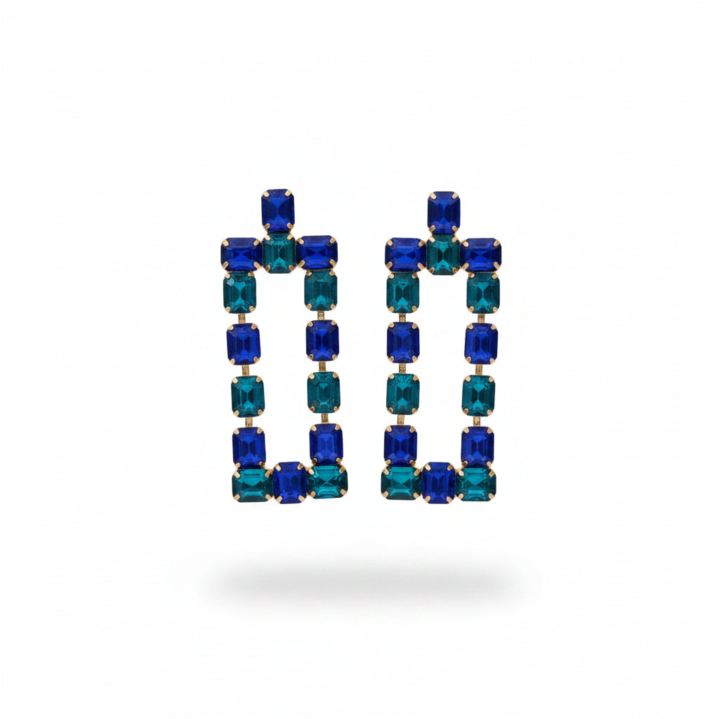 Aros rectangulos azules
