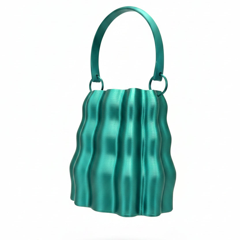 Bolso verde zig zag