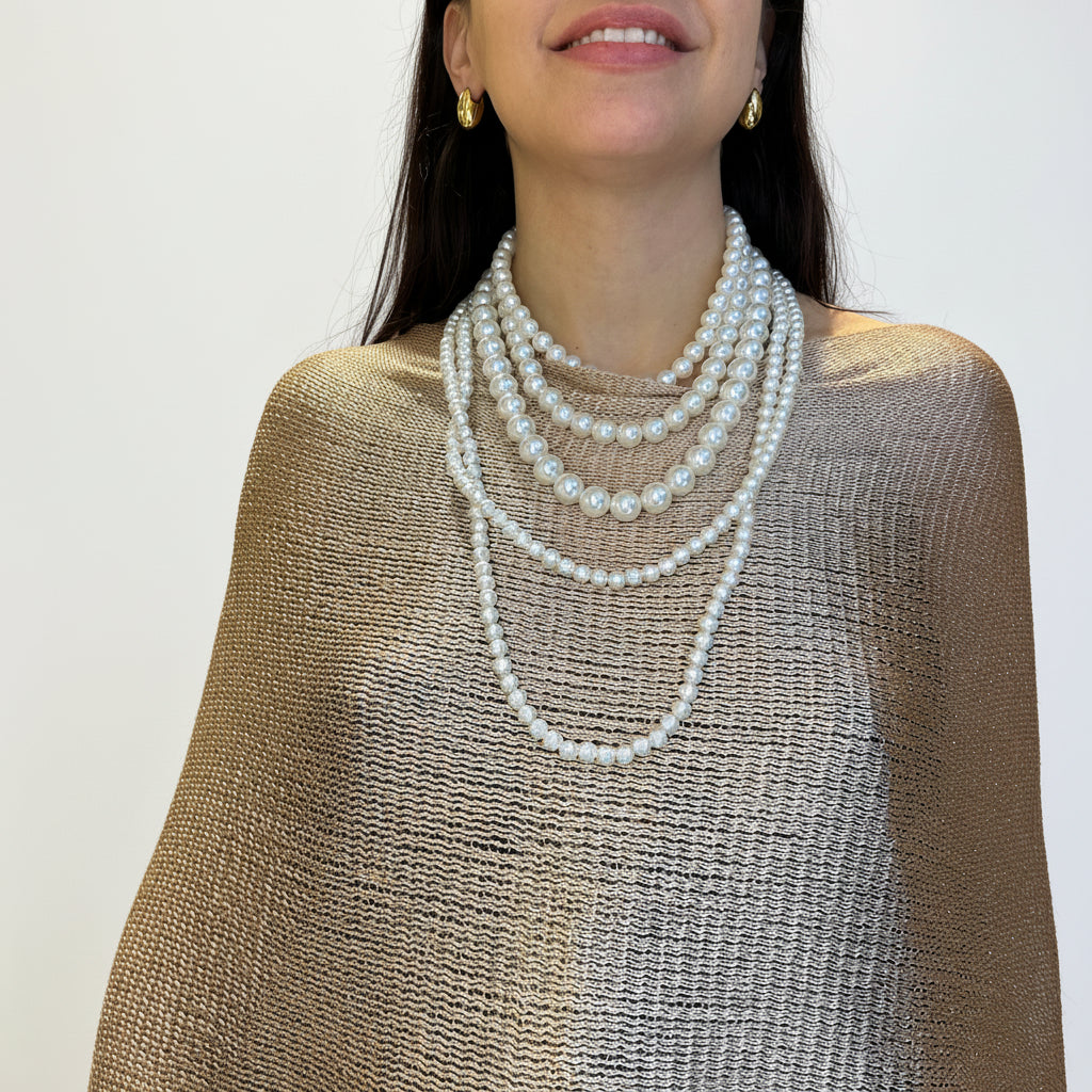 Collar de perlas 5 vueltas